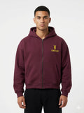 Canguro Heritage Double Zip – Burgundy Gold