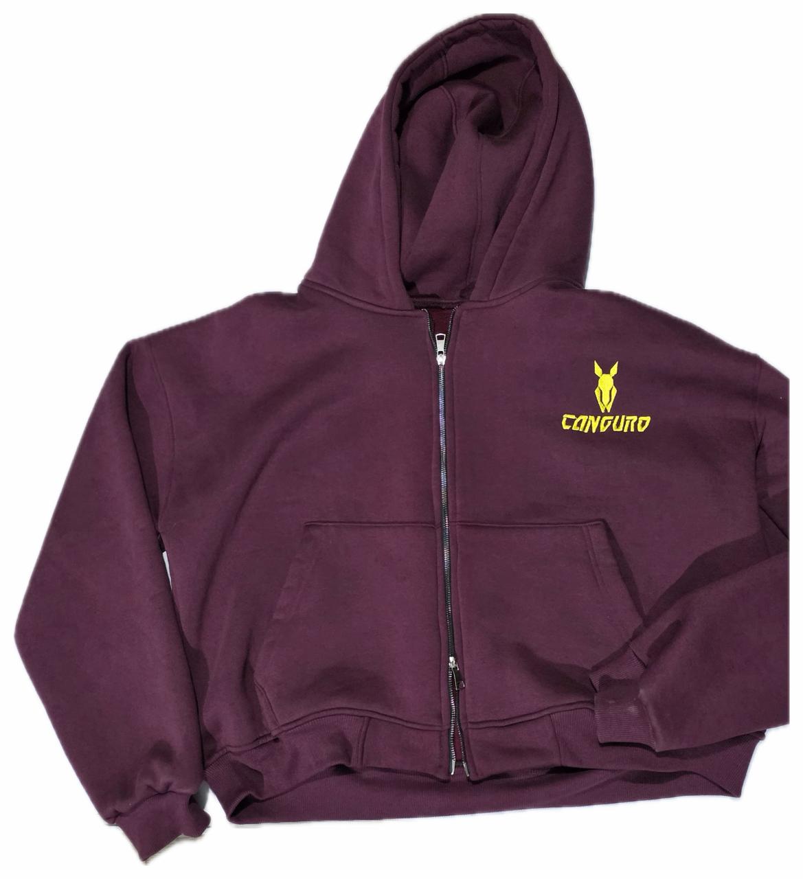 Canguro Heritage Double Zip – Burgundy Gold