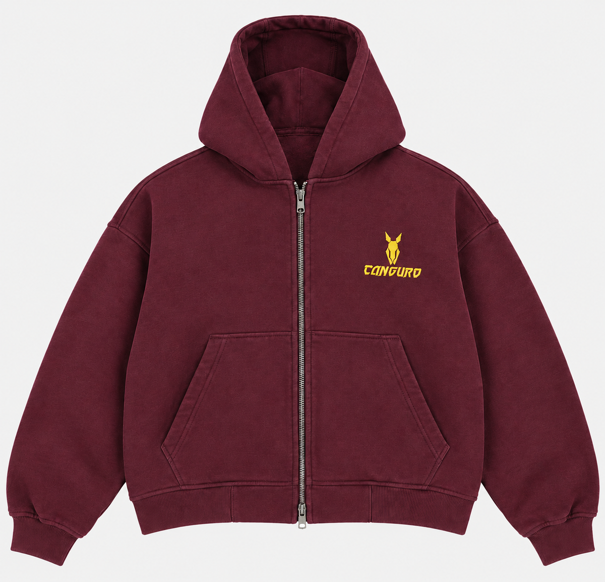 Canguro Heritage Double Zip – Burgundy Gold